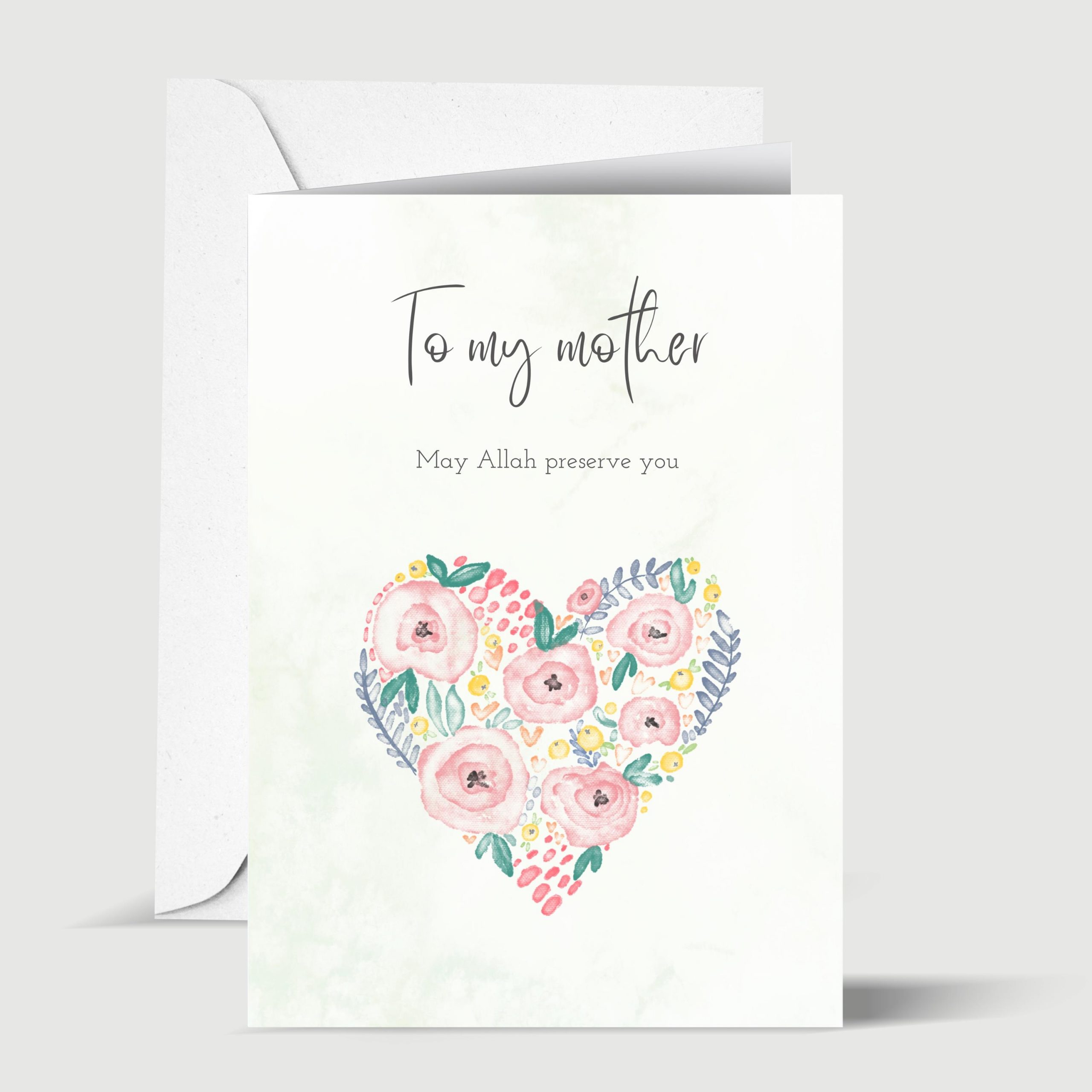 To My Mother Islamic Greeting Card for Muslim Parent