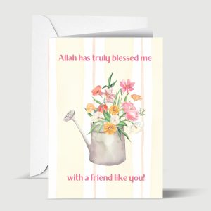 Allah has Truly Blessed me With a Friend Like You Islamic Friendship Greeting Card