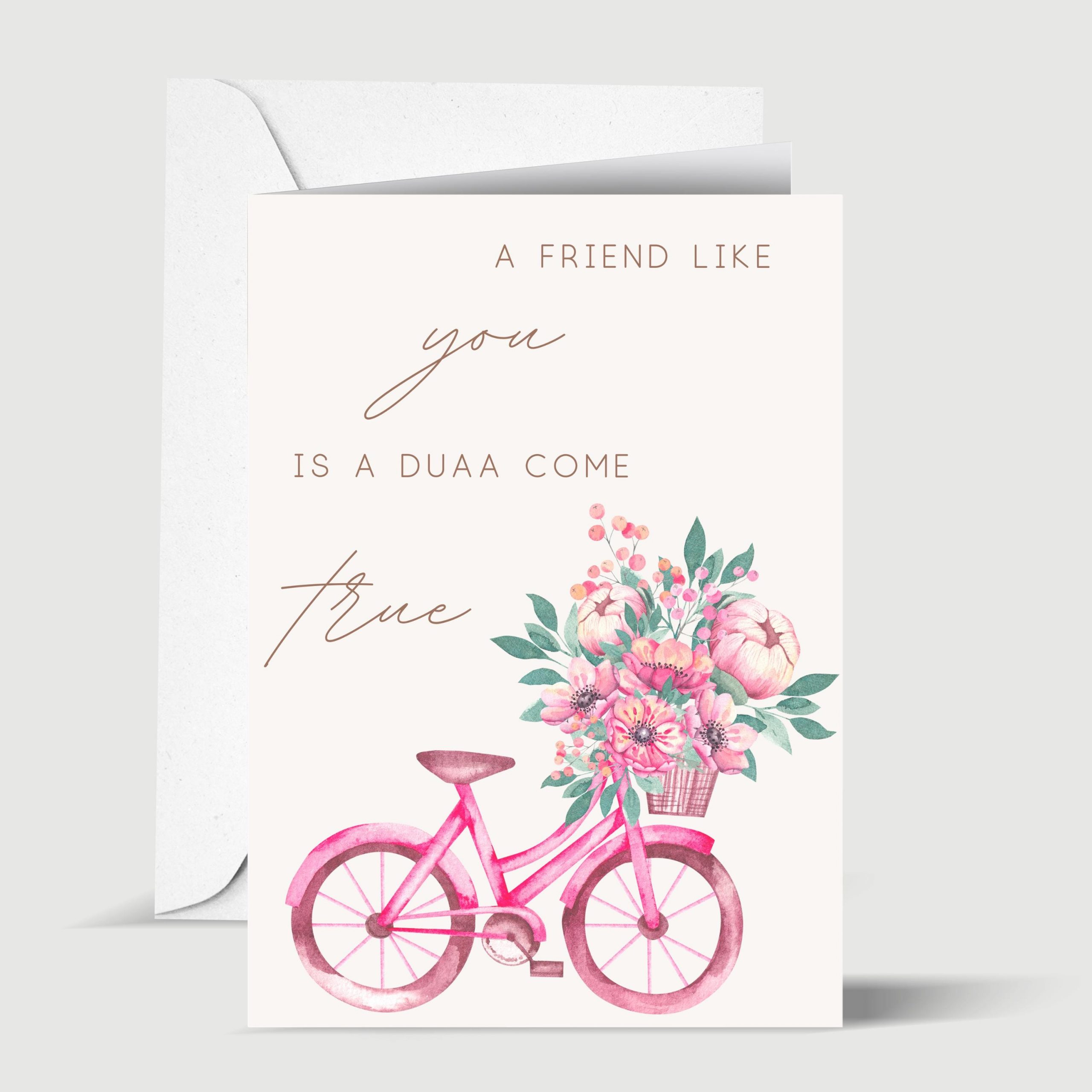 A Friend Like You is A Dua Come True Islamic Friendship Greeting Card for Muslim Friend