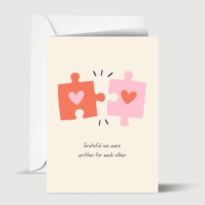 Grateful We Were Written for Each Other Islamic Greeting Card for the Perfect Match