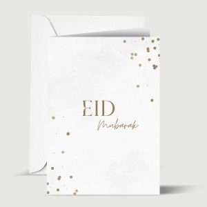 Eid Mubarak Islamic Greeting Card for Eid Al Fitr or Eid Al Adha