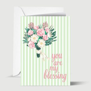You Are My Blessing Islamic Greeting Card for Loved One | Gift Card for Muslim Friend, Spouse or Any Occasion