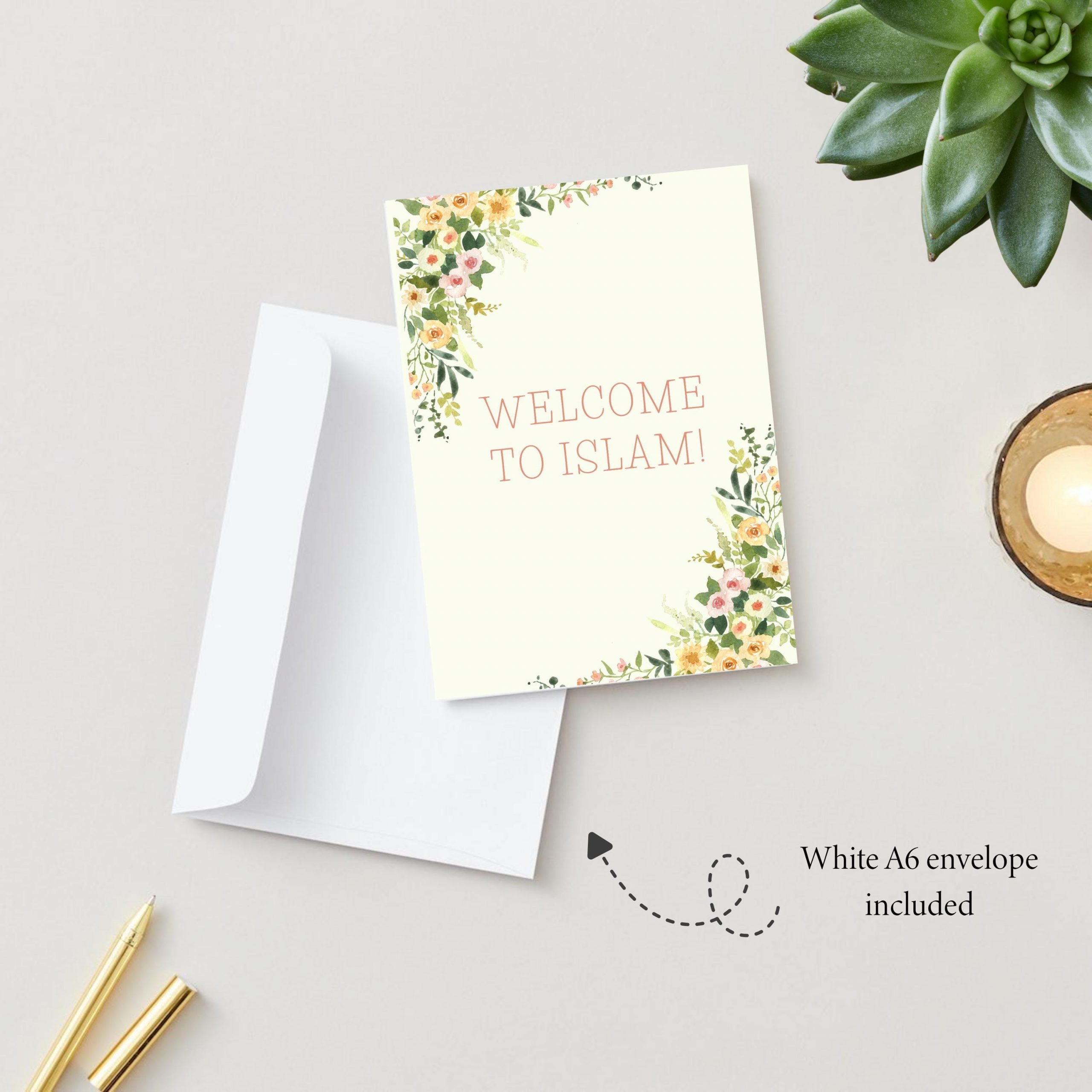 Welcome to Islam Islamic Greeting Card for a New Muslim Revert - Image 2