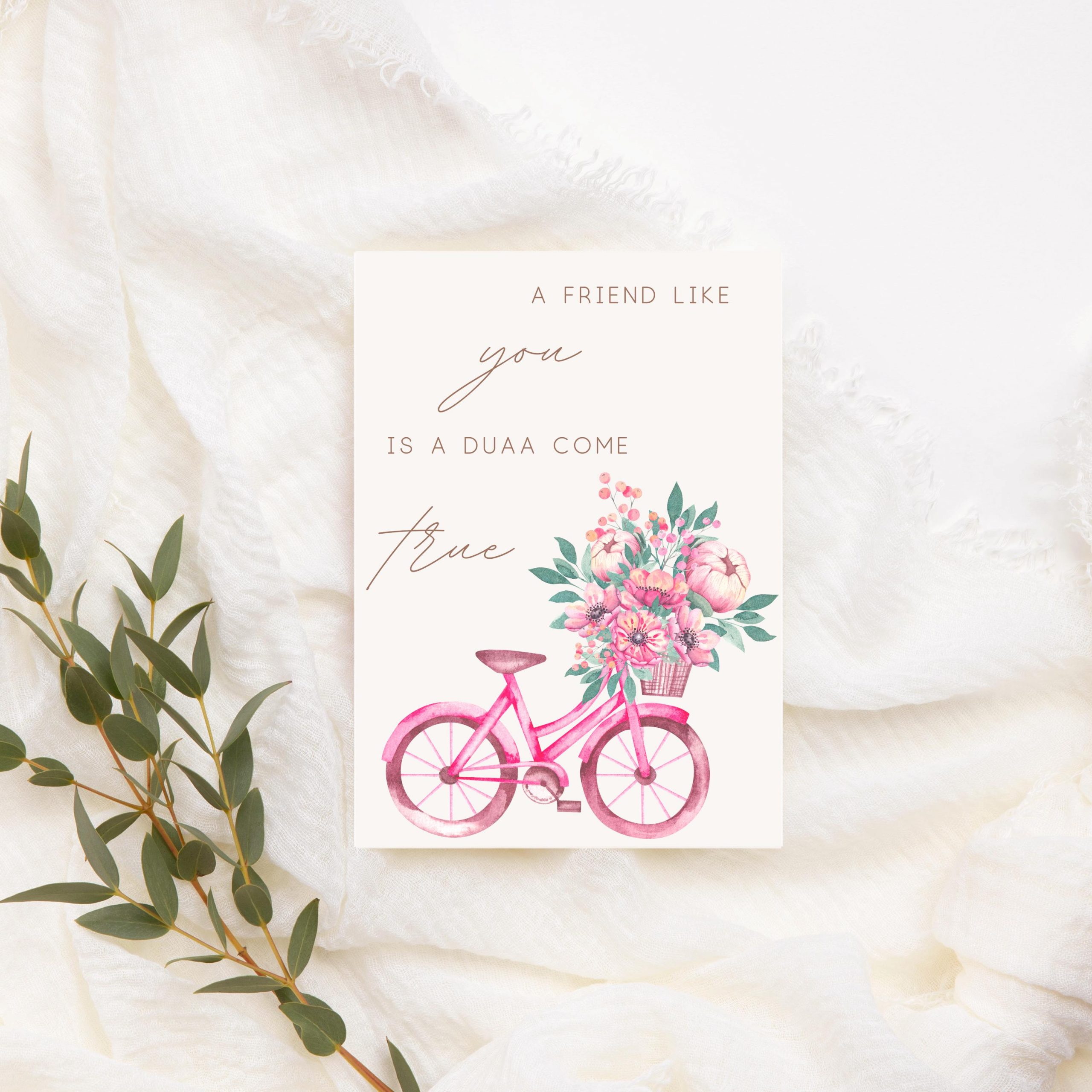 A Friend Like You is A Dua Come True Islamic Friendship Greeting Card for Muslim Friend - Image 6