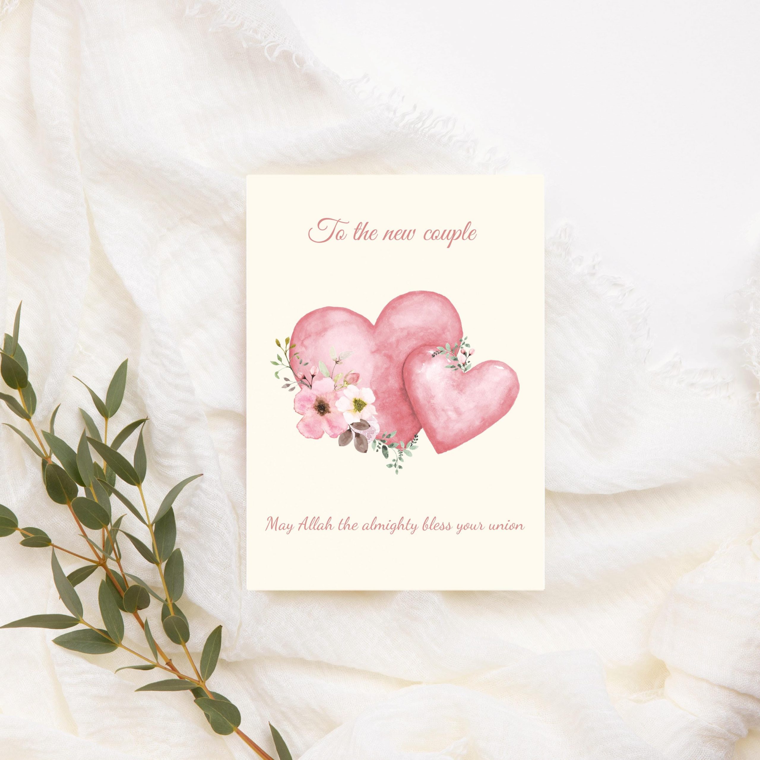 To the New Couple Islamic Marriage Greeting Card | Congratulations to Muslim Couple on Engagement, Wedding, Nikkah or Walima - Image 6